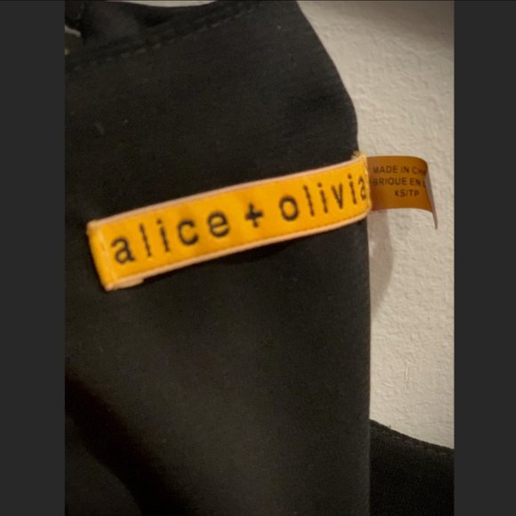 Authentic Alice & Olivia SUZE PUFF DRESS Tiered Lace Tulle Silk Dress $895.00 - Picture 15 of 16